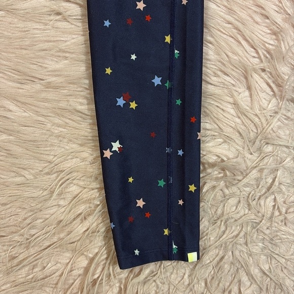 Summersalt Do It All High Rise 7/8 Leggings Deep Sea Blue Scatter Star Print - Picture 7 of 9